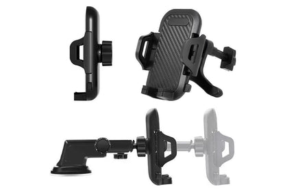 Universal Car Phone Holder Suction Mount Adjustable Dashboard Windscreen Stand