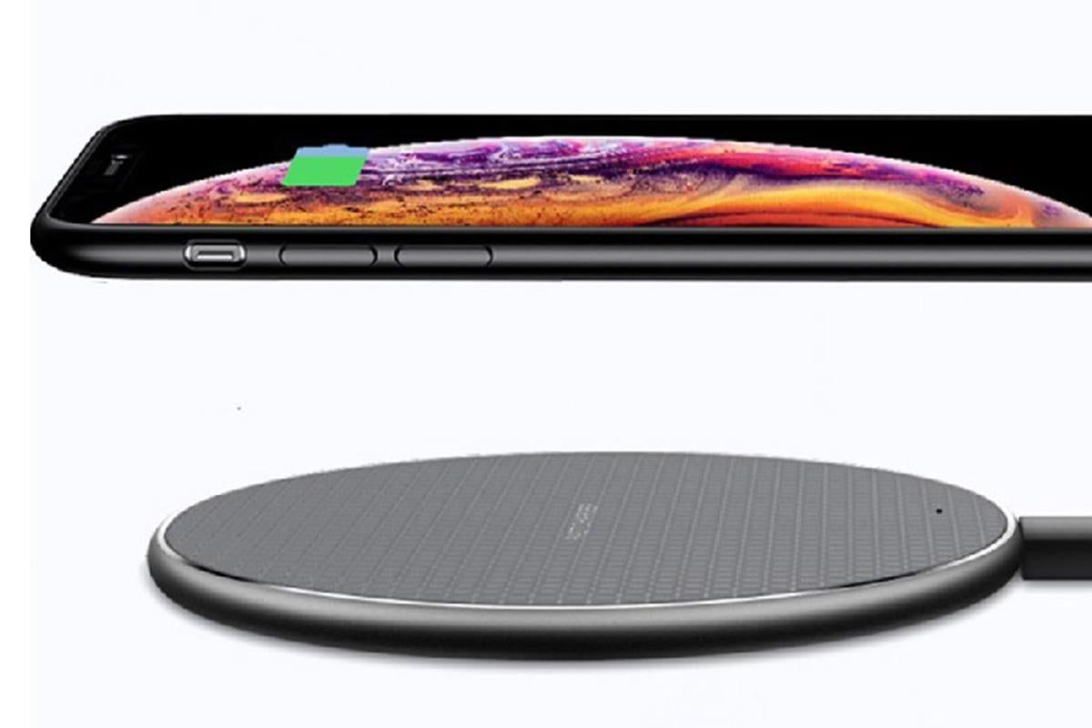 Wireless Fast Charger Smartphone Charger Qi Charging for Apple, Samsung and Smart Phones (Black)