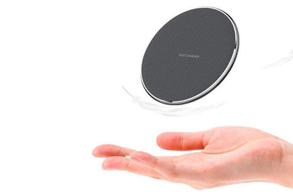 Wireless Fast Charger Smartphone Charger Qi Charging for Apple, Samsung and Smart Phones (Black)