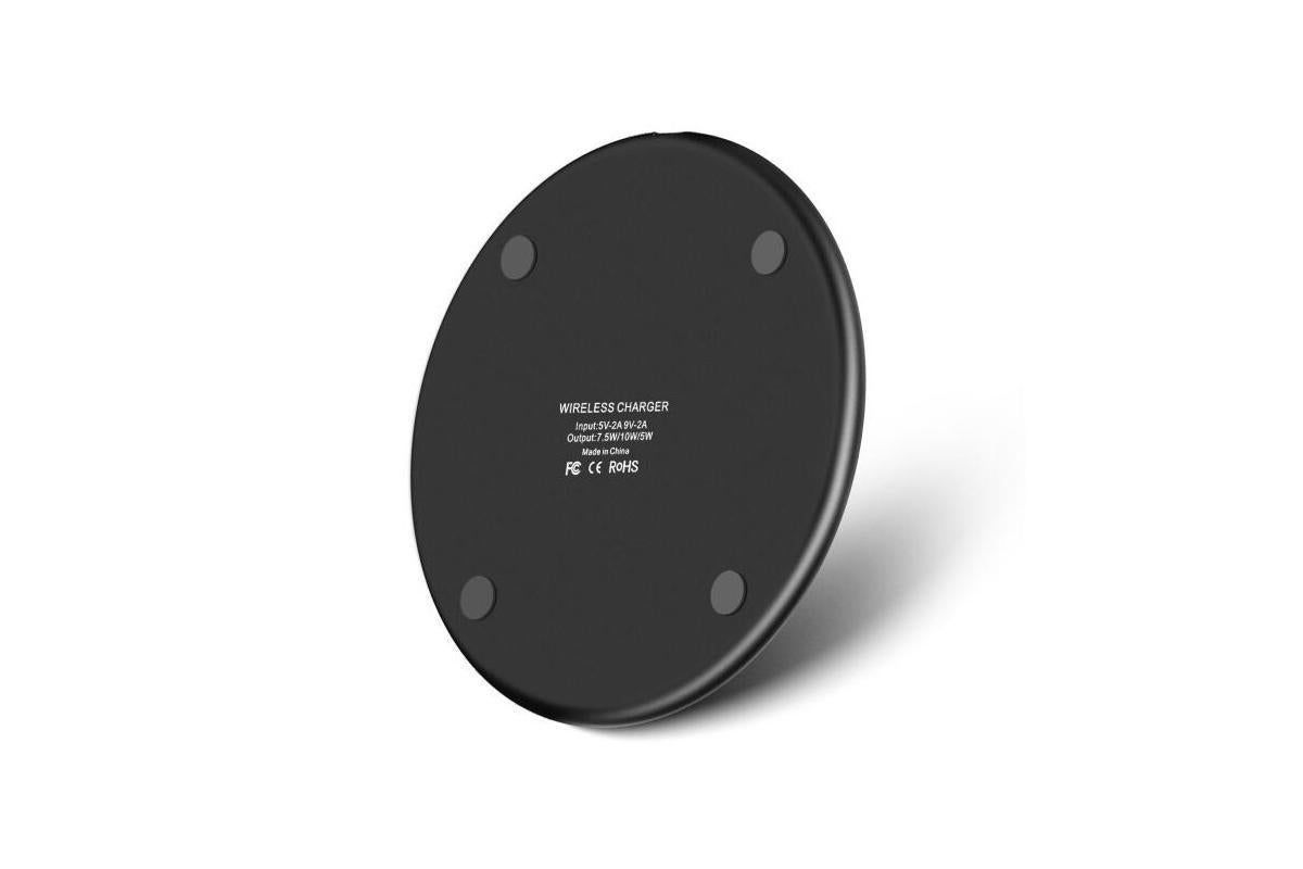 Wireless Fast Charger Smartphone Charger Qi Charging for Apple, Samsung and Smart Phones (Black)