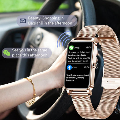 Smart Watch for Women Fitness Tracker Sport Bracelet for Android iOS Phones Gold