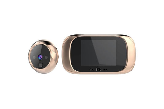 Wireless Digital Door Peephole LCD Display Door Viewer with Camera Home Security System -Gold