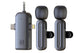 2.4G Wireless Lavalier Microphones for iPhone Android USB-C Lightning Plug Play