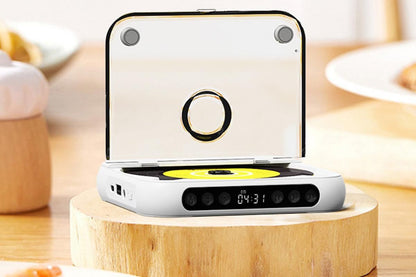 Portable CD Player Bluetooth 5.3 with HiFi Speakers Rechargeable Walkman Supports CD USB MP3 for Home - White