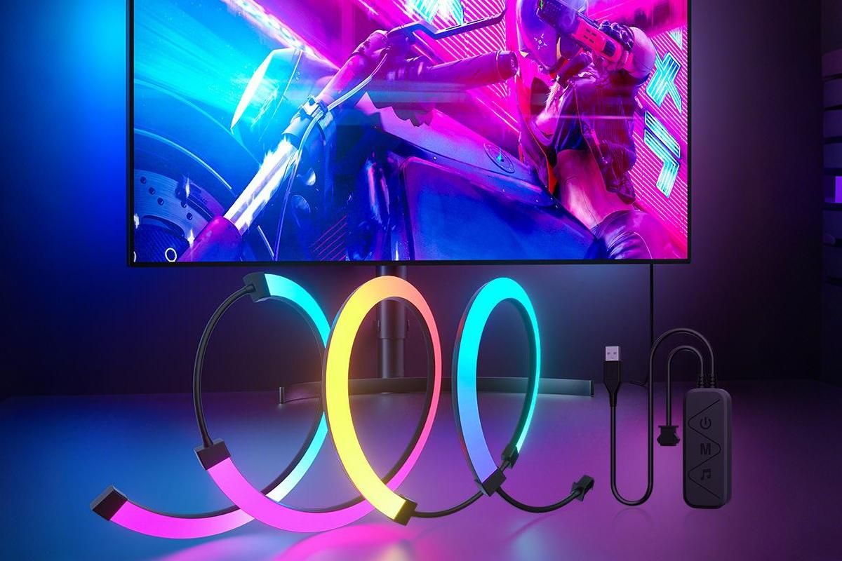 32 Inch RGB LED Monitor Backlight Strip Gaming Light for Computer Screen