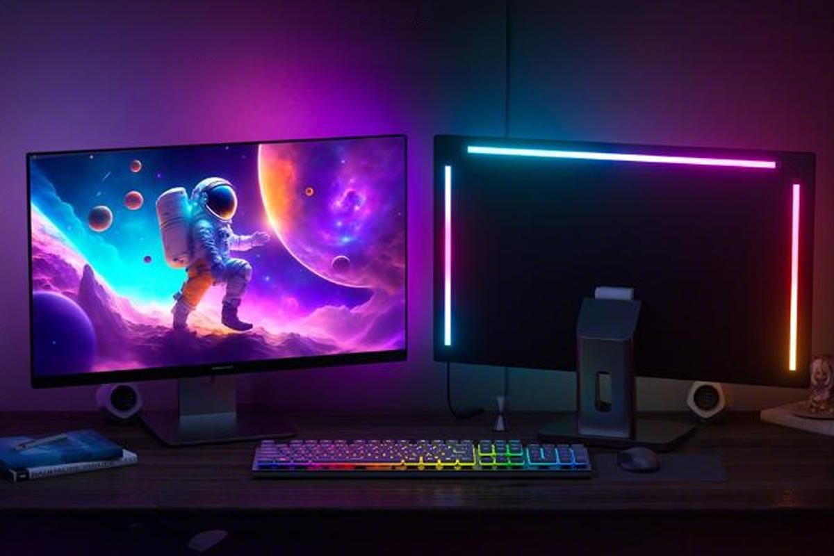 32 Inch RGB LED Monitor Backlight Strip Gaming Light for Computer Screen