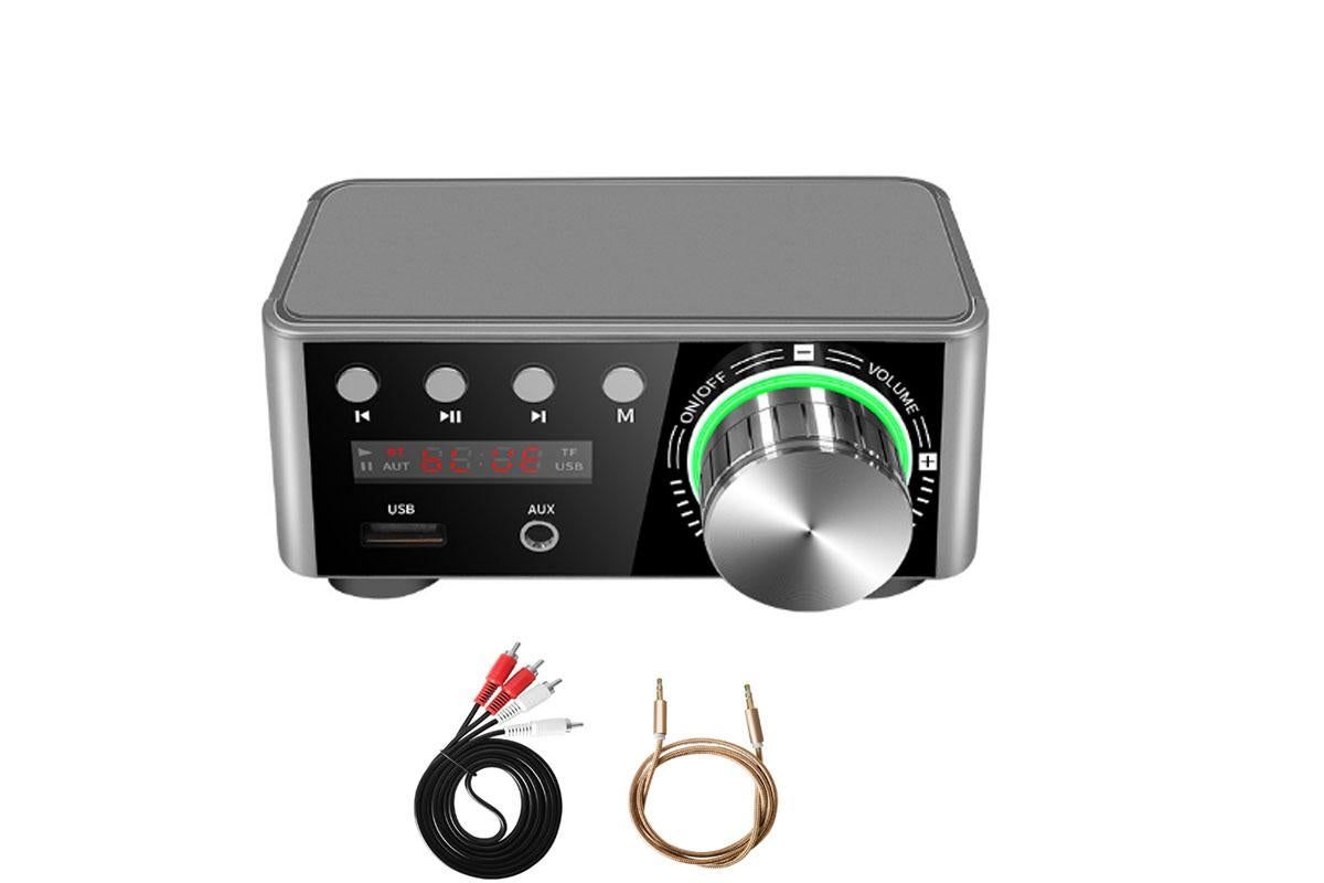 HIFI BT5.0 Digital Amplifier Stereo Audio Amp 2x80W Sound Power Audio Receiver Stereo AMP USB AUX for Phone Tablet Laptop