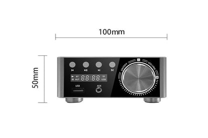 HIFI BT5.0 Digital Amplifier Stereo Audio Amp 2x80W Sound Power Audio Receiver Stereo AMP USB AUX for Phone Tablet Laptop