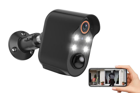 Security Cameras Wireless Outdoor Home Indoor Camera with Color Night Vision Motion Detection -Black