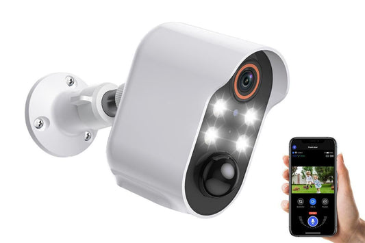 Security Cameras Wireless Outdoor Home Indoor Camera with Color Night Vision Motion Detection -White
