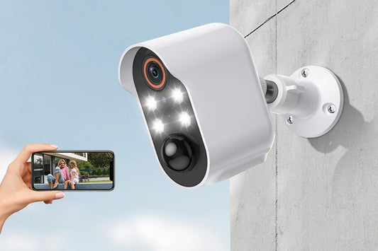 Security Cameras Wireless Outdoor Home Indoor Camera with Color Night Vision Motion Detection -White