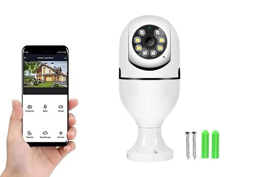 Light Bulb Security Camera HD WiFi IP Security Lamp Camera Bulb Light Camera Wireless WiFi Light Security Camera Home Security