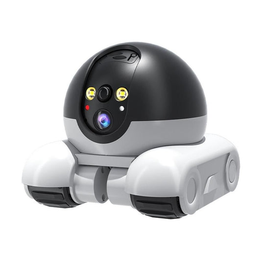 Tank Shape Smart Security Camera with Dual Screen Monitoring