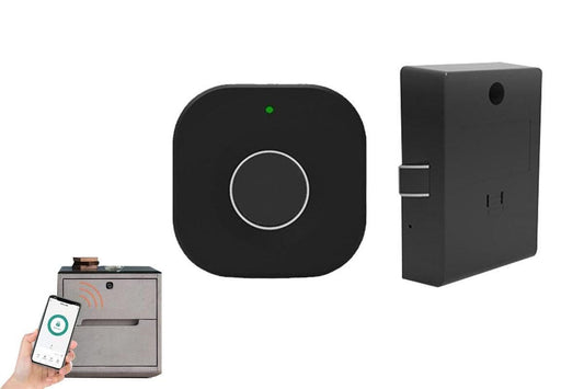 Bluetooth Fingerprint Cabinet Lock Smart APP Keyless Biometric Drawer Wardrobe Lock Hidden