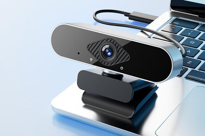 4K Full HD USB Webcam with Microphone for Desktop and Laptop