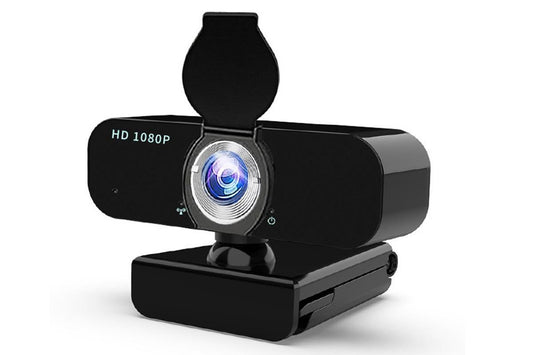 Full HD 1080P Webcam with Built-in Mic Wide Angle Auto Focus Privacy Cover for PC/Laptop Plug and Play USB Camera