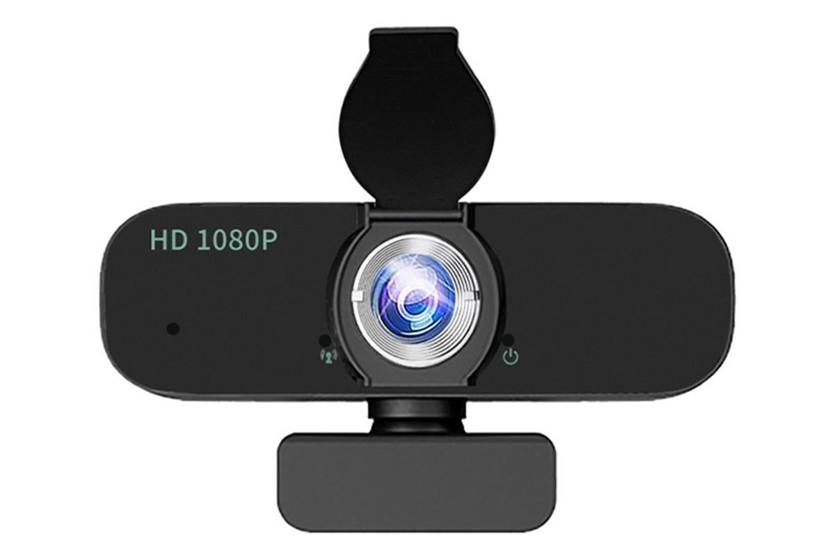 Full HD 1080P Webcam with Built-in Mic Wide Angle Auto Focus Privacy Cover for PC/Laptop Plug and Play USB Camera