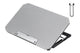 Laptop Cooling Pad Adjustable Height Cooling Stand with Adjustable Height 2 USB Ports Dual Turbine Fans - Silver