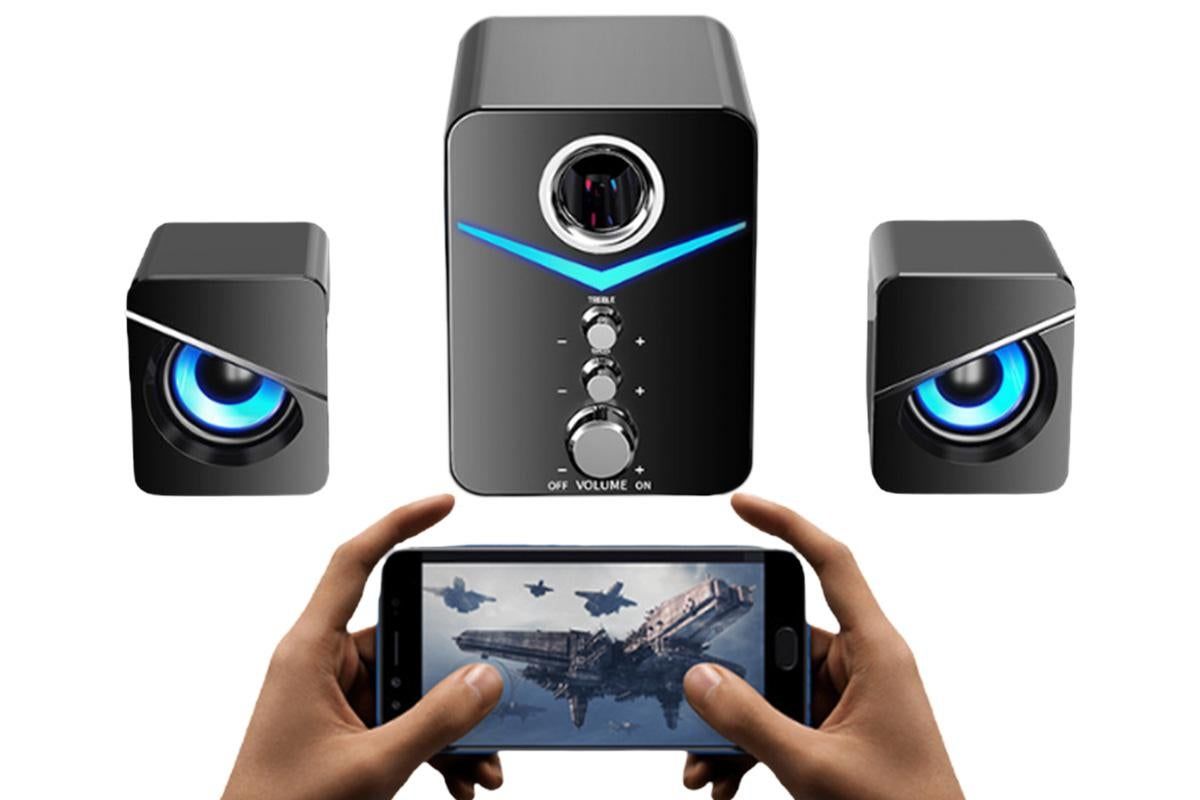 Audio Desktop Wired Desktop Laptop Speaker Bluetooth Speakers LED Surround Sound System