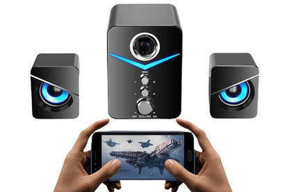 Audio Desktop Wired Desktop Laptop Speaker Bluetooth Speakers LED Surround Sound System