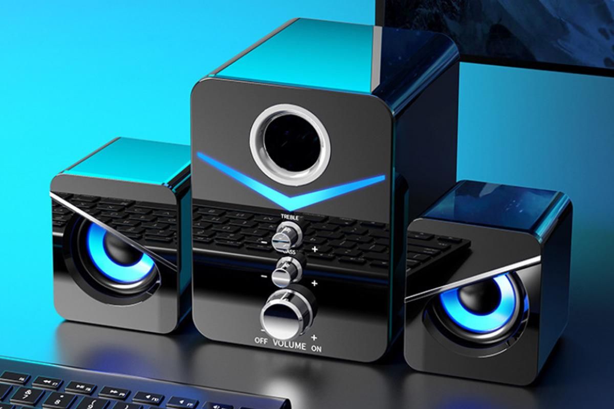 Audio Desktop Wired Desktop Laptop Speaker Bluetooth Speakers LED Surround Sound System