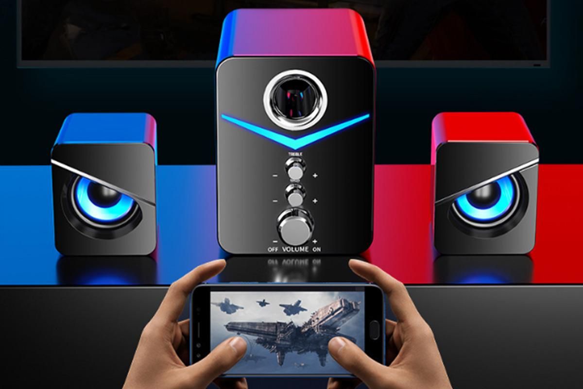 Audio Desktop Wired Desktop Laptop Speaker Bluetooth Speakers LED Surround Sound System