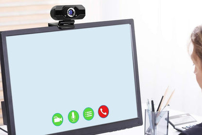 1080P Full HD USB Webcam with Microphone for PC Desktop and Laptop