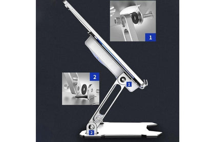 Tablet Cooling Pad Aluminum Adjustable Tablet Stand Tablet Support Notebook Stand Cooling Fan Pad