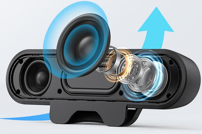 USB Clip On Speaker 10W High Power Portable Soundbar