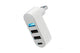 4 Port USB Hub Rotatable 180 Degrees USB Splitter with Type-C for Laptop - White