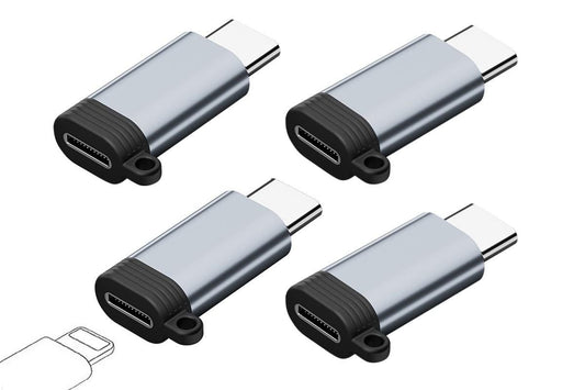 4Pcs Lightning to USB C Adapter Fast Charging and Data Transfer for iPhone 15 16 17