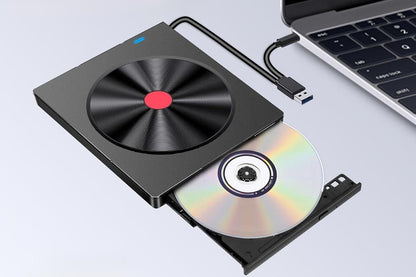5 in 2 Computer External CD DVD Drive USB 3.0 Portable Optical Drive Burner for Windows Mac Linux