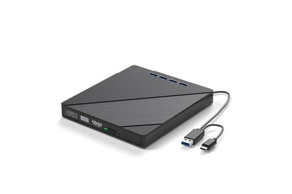 7 in 1 External CD DVD Drive USB 3.0 Burner Writer with Card Reader for Laptop