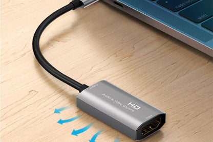 Video Capture Card USB3.0 HDMI to USB C Audio Capture Card for Gaming Live Streaming Video Recorder