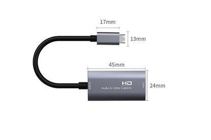 Video Capture Card USB3.0 HDMI to USB C Audio Capture Card for Gaming Live Streaming Video Recorder
