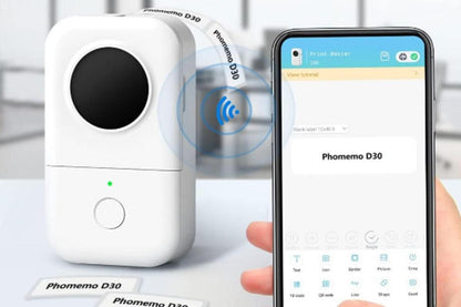 Portable Bluetooth Label Printer Mini Thermal Handheld Sticker Machine for Home & Office