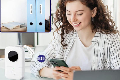 Portable Bluetooth Label Printer Mini Thermal Handheld Sticker Machine for Home & Office