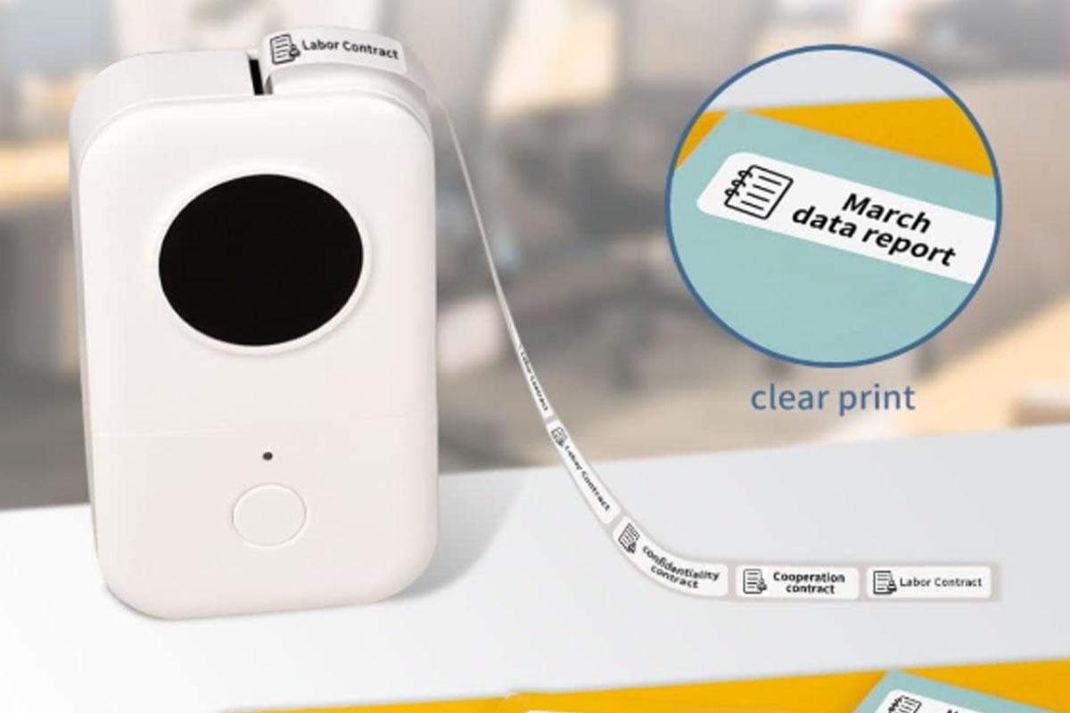 Portable Bluetooth Label Printer Mini Thermal Handheld Sticker Machine for Home & Office