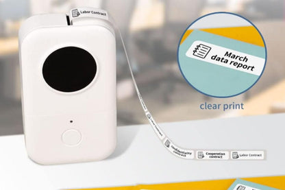 Portable Bluetooth Label Printer Mini Thermal Handheld Sticker Machine for Home & Office
