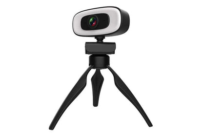 4K Webcam with Ring Light Built in Microphone and Tripod for Video Conferencing