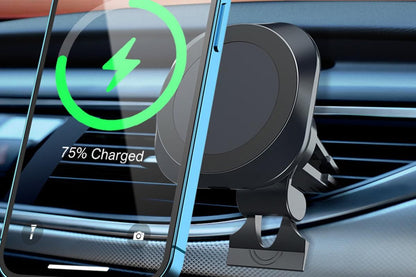 MagSafe Compatible 15W Wireless Car Charger Mount for iPhone