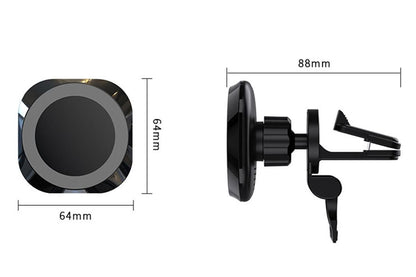 MagSafe Compatible 15W Wireless Car Charger Mount for iPhone