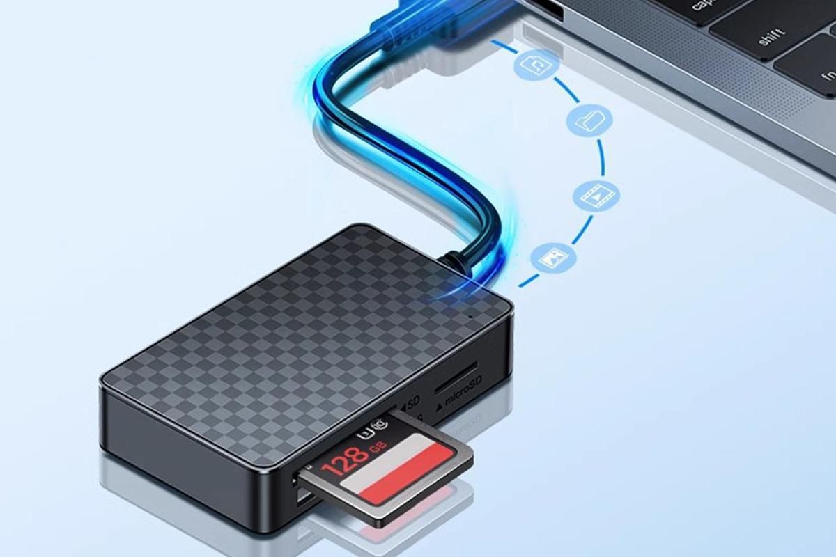 4 In 1 Multi Memory Card Reader USB 2.0 To CF SD TF MS Card Reader Adapter