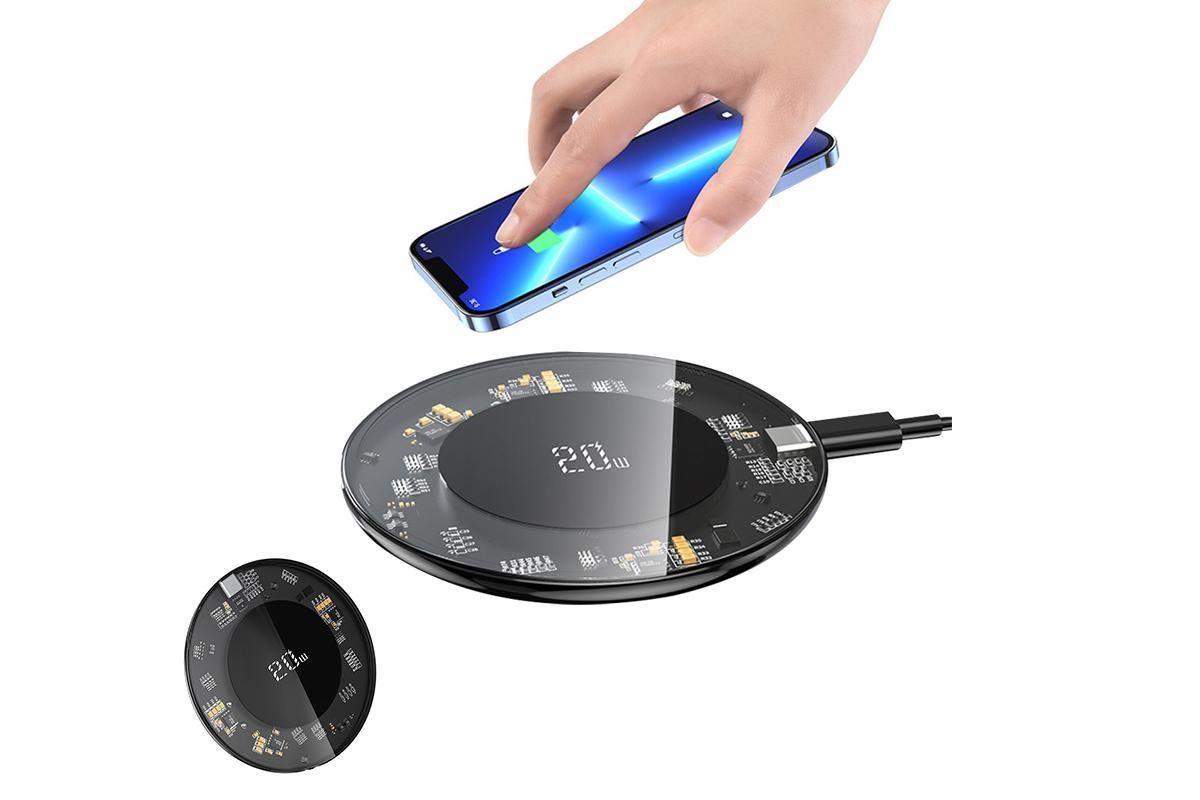 Universal 20W Qi Wireless Charger Fast Charging Pad Mobile Phone for Android Apple AirPod Pro