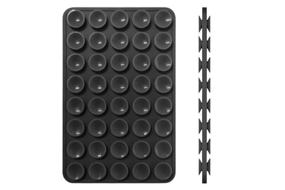 5 Pack Double Sided Silicone Phone Suction Pad 80 Stickers Grip for Car Desk Holder - Black