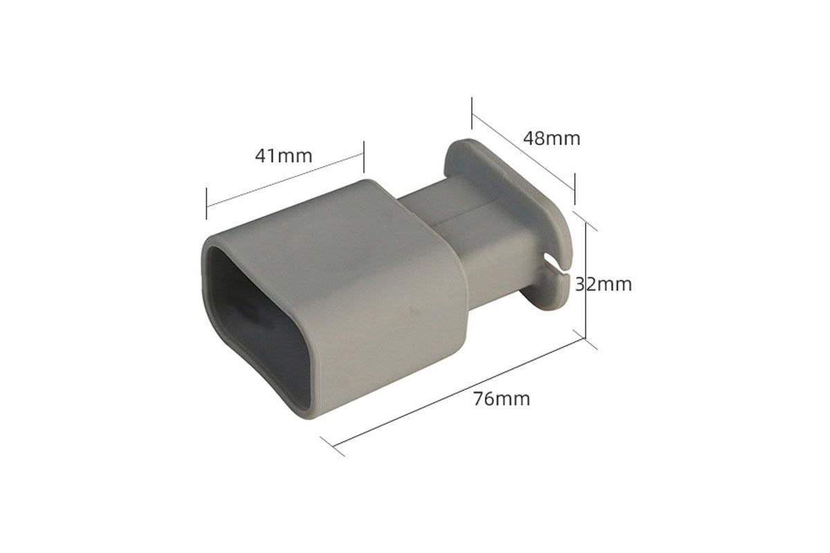 Silicone Charger Protector with Cord Wrap for Apple Phone 18W/20W Charger -Gray & White