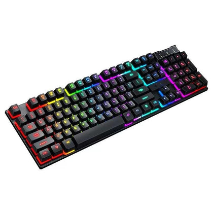 104 Keys Mechanical Gaming Keyboard Wired Backlit Keyboard Hot-Swap Mechanical Keyboard Wired Gaming Keyboard with Number Pad -Grey