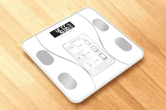 Smart Digital Bathroom Body Fat Scale 180KG Bluetooth Scales Weight -White