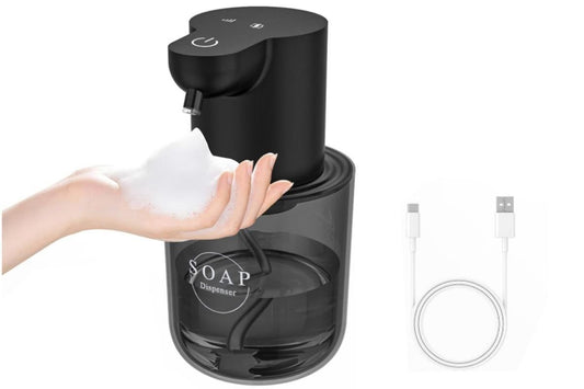 400ml Automatic Foaming Soap Dispenser 4 Level Touchless Foam Soap Dispenser -Black