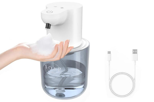 400ml Automatic Foaming Soap Dispenser 4 Level Touchless Foam Soap Dispenser -White